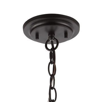 Harper Industrial Farmhouse Iron LED Pendant - JONATHAN Y